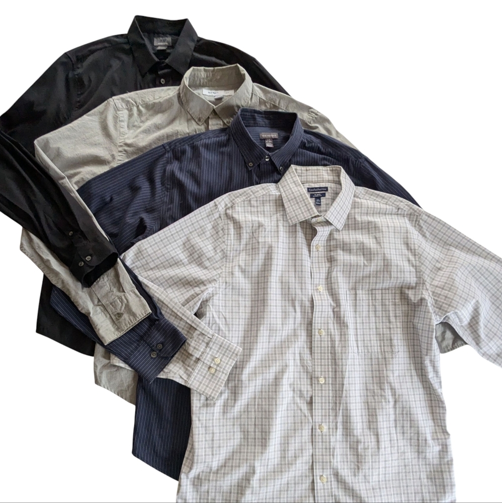 Set Of 4 Button Up Shirts Size Large